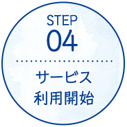 ステップ４　サービス利用開始